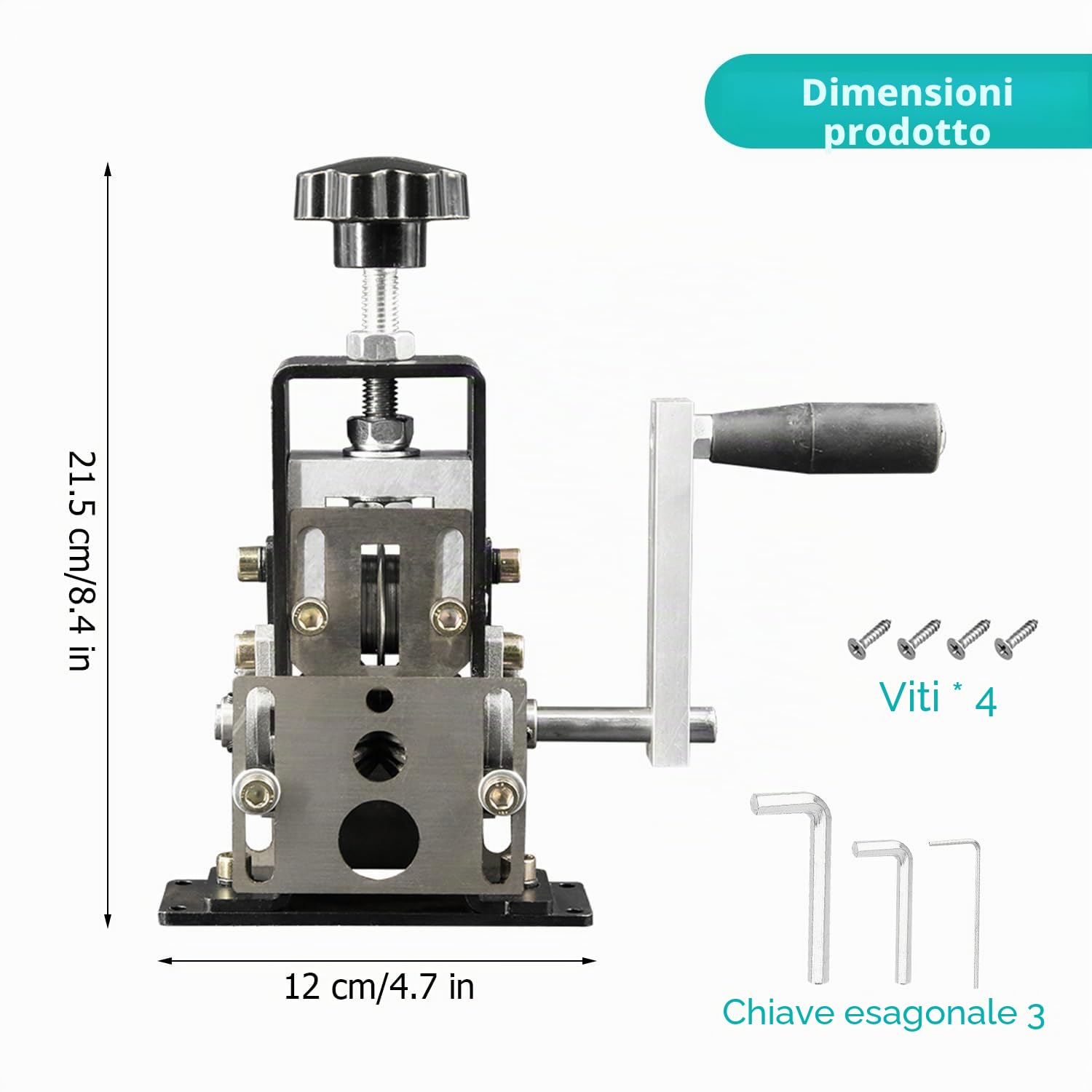 Macchina Spellacavi Elettrici Professionale, Spelacavi Elettrica Manuale, Pinza Spelafili Elettrico Manovella da 1 a 25 mm, Strumento Spellafili, per Riciclaggio dei Rifiuti di Rame Riciclare Filo