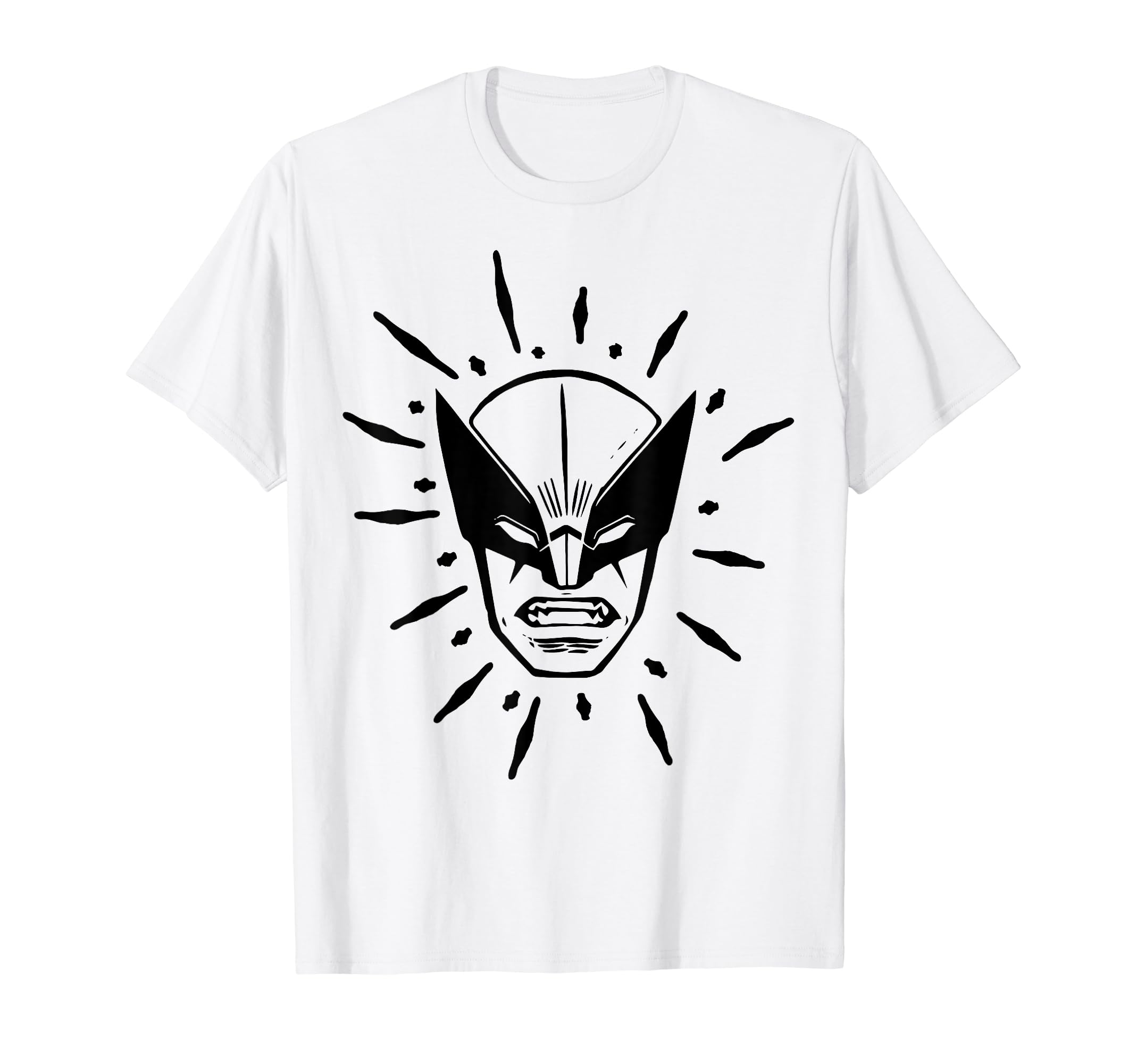 Amazon | Marvel X-Men ウルヴァリン ビッグフェイス ウッドカット T
