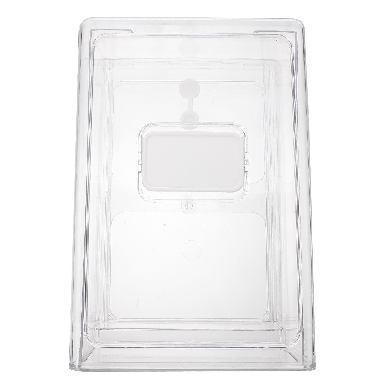 VALICLUD Caja Organizadora para Cocina Diseño Apilable y Cajón Extraíble de Plástico Blanco para Refrigerador Doméstico, Almacenamiento Práctico de Alimentos y Frutas