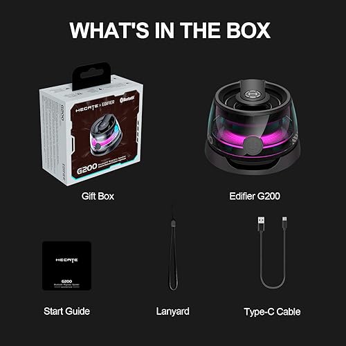 Miniatura 6 de Edifier G200 Soporte magnético para teléfono celular 2 en 1, altavoz Bluetooth para iPhone, Android y cualquier cosa de metal,