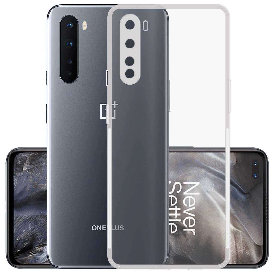 YOFO Back Cover for One Plus Nord(Silicone/Transparent/Dust Plug/Camera Grip) (B08MLFZ5Z3) Amazon Price History, Amazon Price Tracker