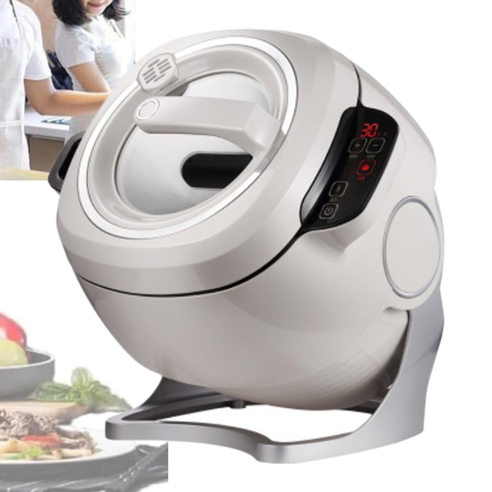 Cooking Robot 2000w 6l Auto Cooking Wok Fried Rice Machine for Cooking Stewing Rice Cooker Multifunctional Choose with