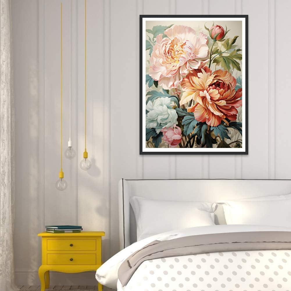 Peinture Par Numéros Adulte 40x50cm - Kit Complet Toile Sans Cadre DIY Peinture à L'Huile Maysurban