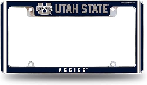 Miniatura 27 de Rico Industries NCAA Classic 12" x 6" Chrome All Over Automotive License Plate Frame for Car/Truck/SUV