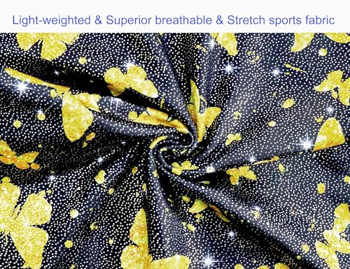 Image of Domusgo Gymnastics Leotards for Girls Sparkly One Piece Biketard Size 1-10Y