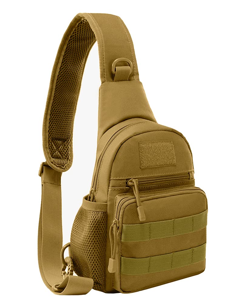 NuCamper Mens Messenger Shoulder Bag, Lightweight Crossbody Bags Molle EDC Rover Outdoor Sling Rucksack for Men Women Kids,Hunting,Travel,Hiking,Working Daily Use