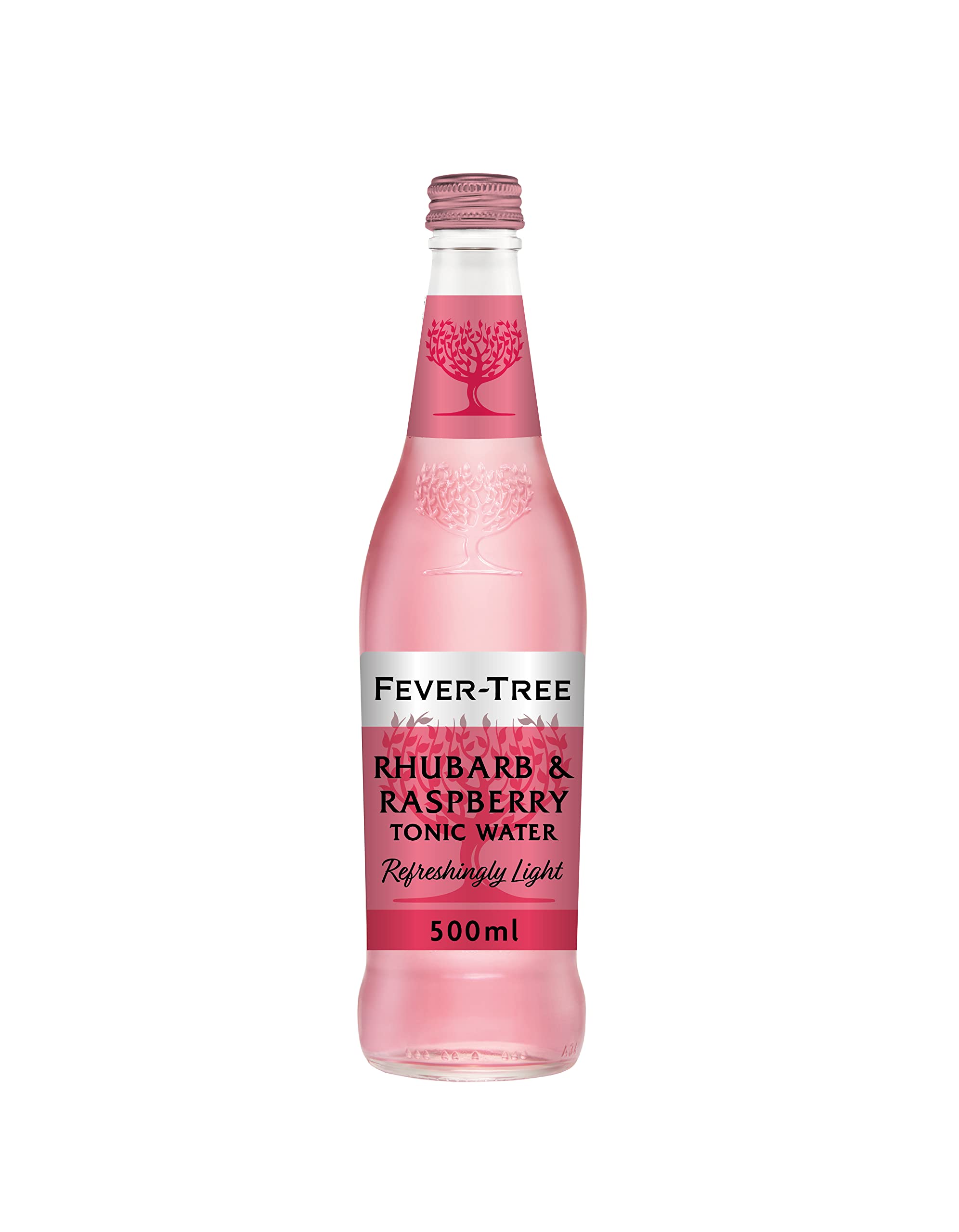 Fever-Tree Rhubarb & Raspberry Refreshingly Light Tonic Water, 500ml