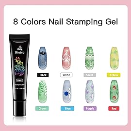 Biutee Nail Stamping Plates Set 10pcs Nail Art Stamp Plates 8pcs Stamping Gel Polish Stamper Scraper - Nail Stamper Kit Flower Leaves Animal Lace Christmas Design Nail Stamp Plate