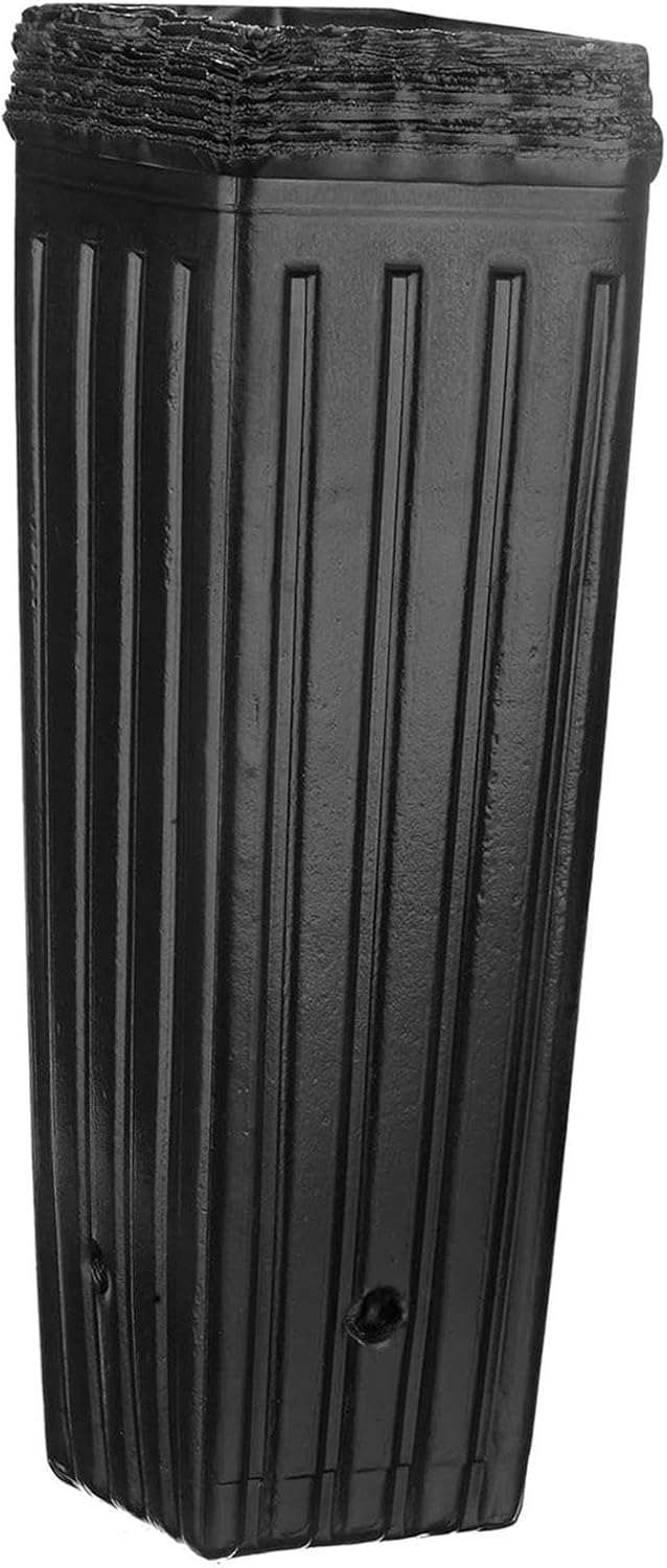 MYCENSE 50Pcs Nursery Planter Plant Container, Breathable Indoor Outdoor Sturdy Deep Tree Starter Pots Garden Plants Seedling Pots, L