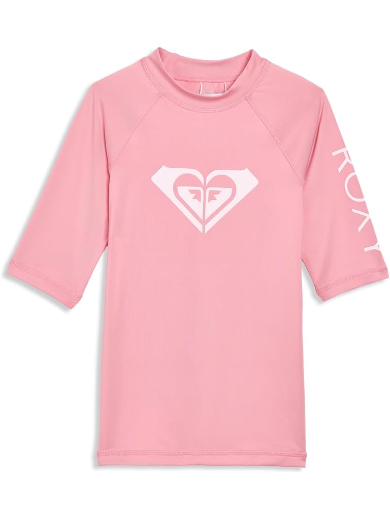 Purple Roxy Whole Hearted Short Sleeve Rashguard (Big Kid)