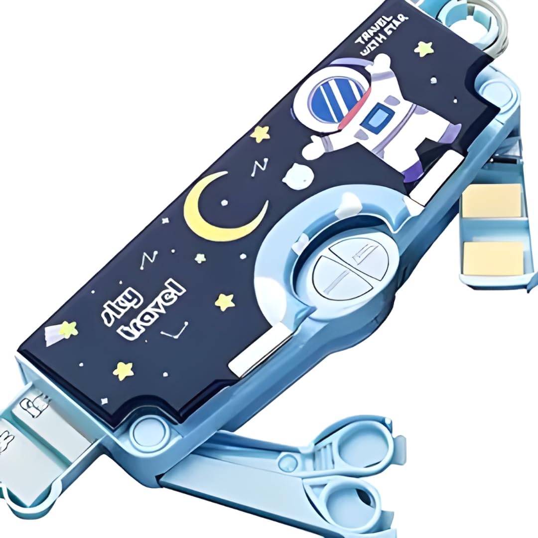 AAMATY (Blue Multifunctional Pencil Box for Kids, Space Pencil Box for Boys & Girls, Magnetic Pop up Pencil Box for Boys, Space Theme Return Gifts for Kids (B0D3M5GZBG) Amazon Price History, Amazon Price Tracker