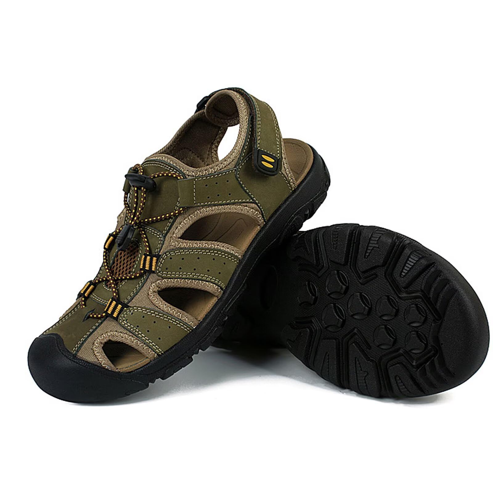 Rivccku Sandalias de Trekking y Senderismo para Hombre Sandalias Deportivas Al Aire Libre Cómodo Transpirable