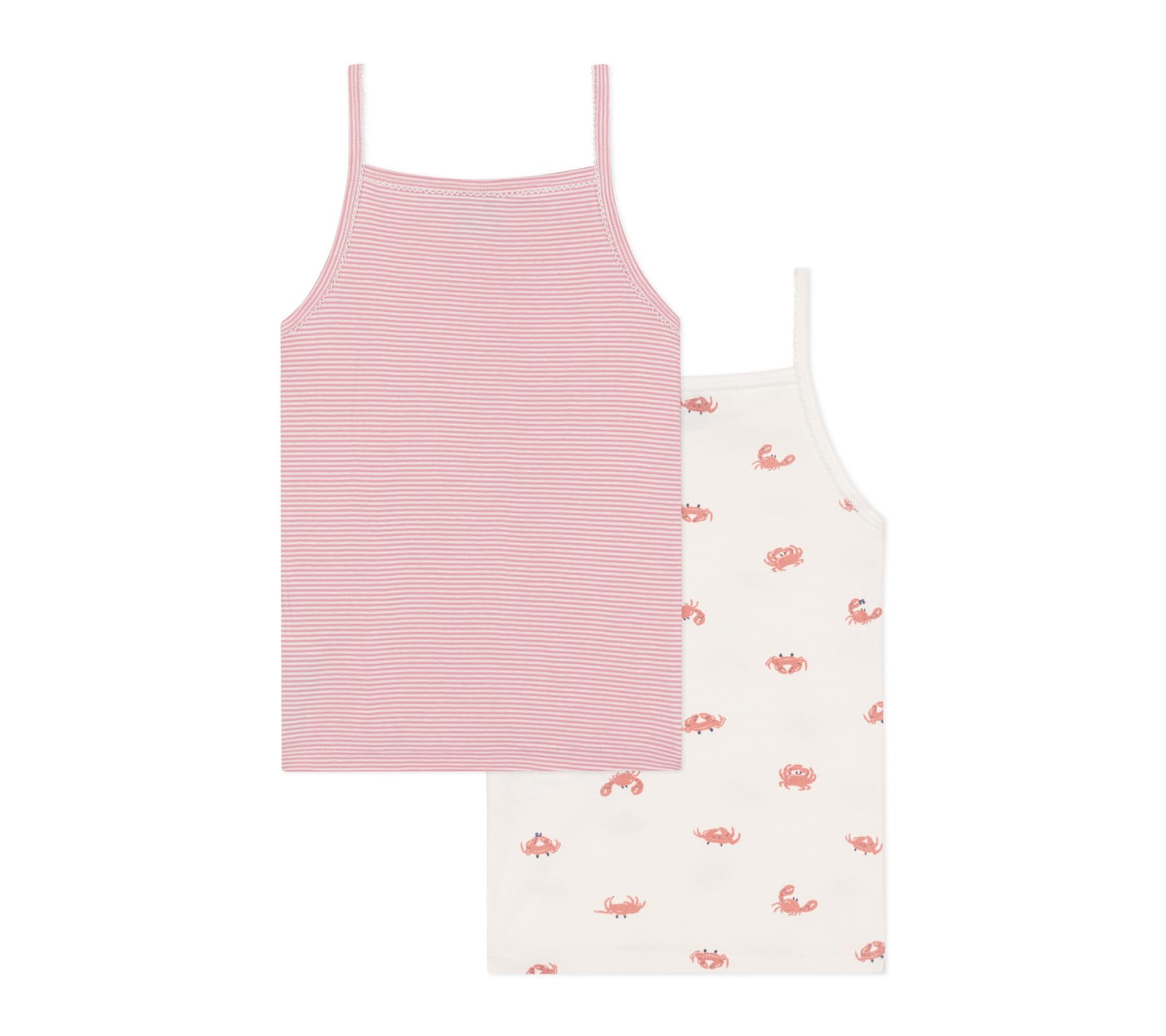 Petit Bateau Chemises Bretelles (Lot de 2) Fille
