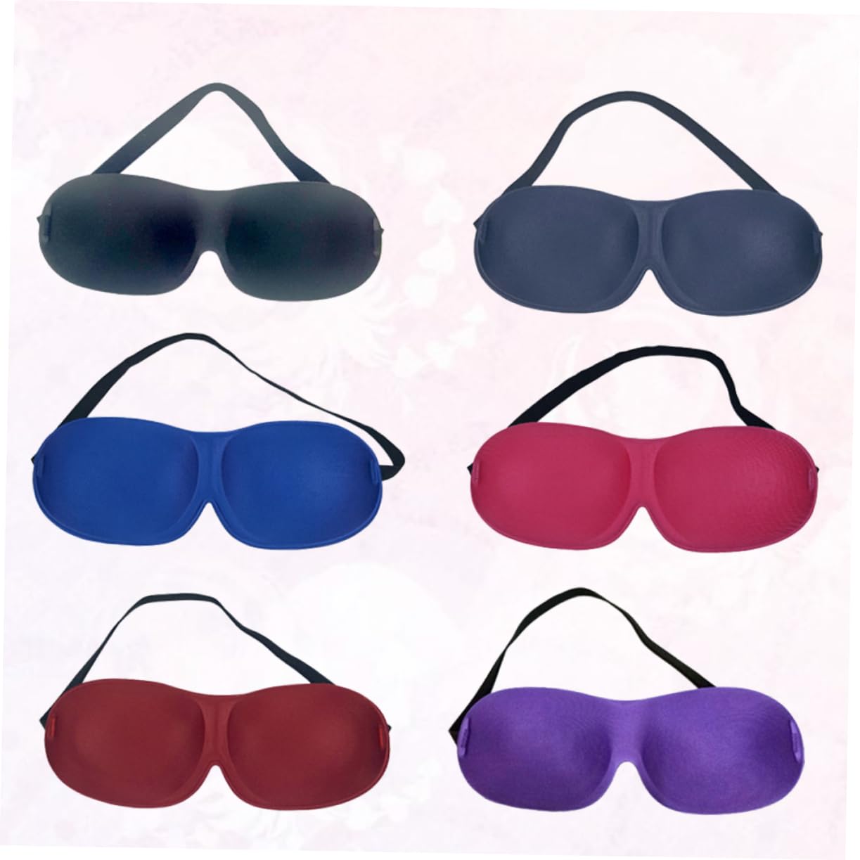 FRCOLOR 18stücke Schlafmaske Ohne Nasenflügel Augenmaske Zur Lichtblockierung Für Reisen Und Zuhause Schwarz Blau Rosé Cyan