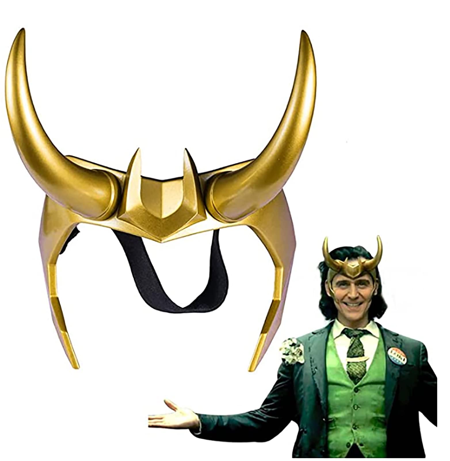 Buy Loki Helmet Horns Cosplay, TV Loki Series Movie Thor Ragnarok Loki