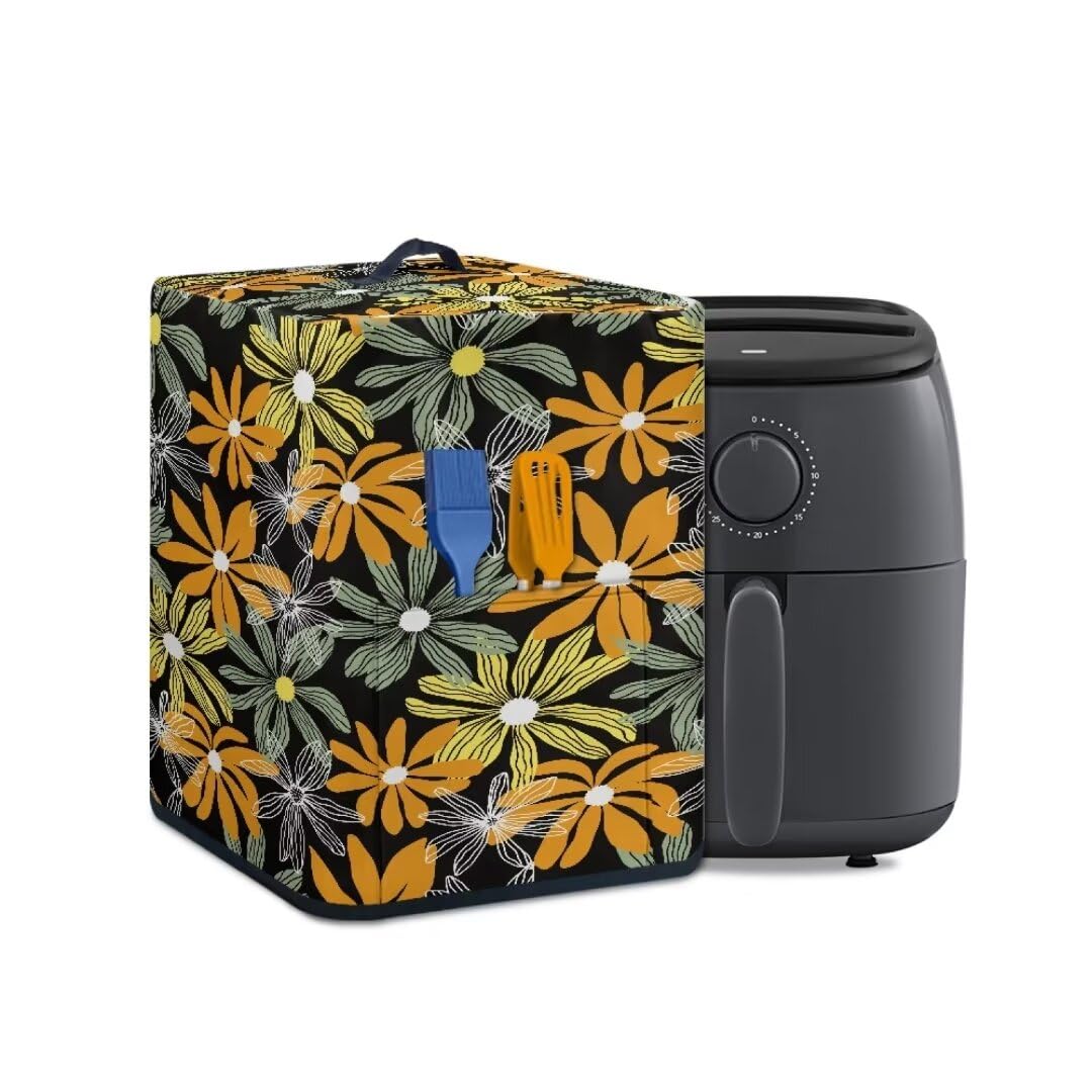 GOSTONG Floral Dust Covers for Air Fryer Covers for 5-6 QT Kitchen Applicance Supplies Decoration Rice Cooker Covers
