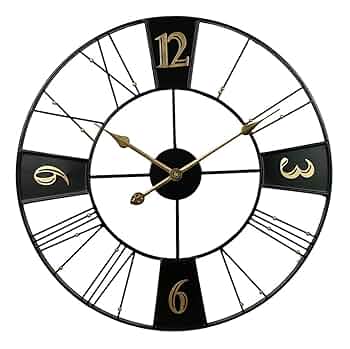 Amazon.co.jp: 壁掛け時計 掛け時計 おしゃれ 金属スケルトン壁