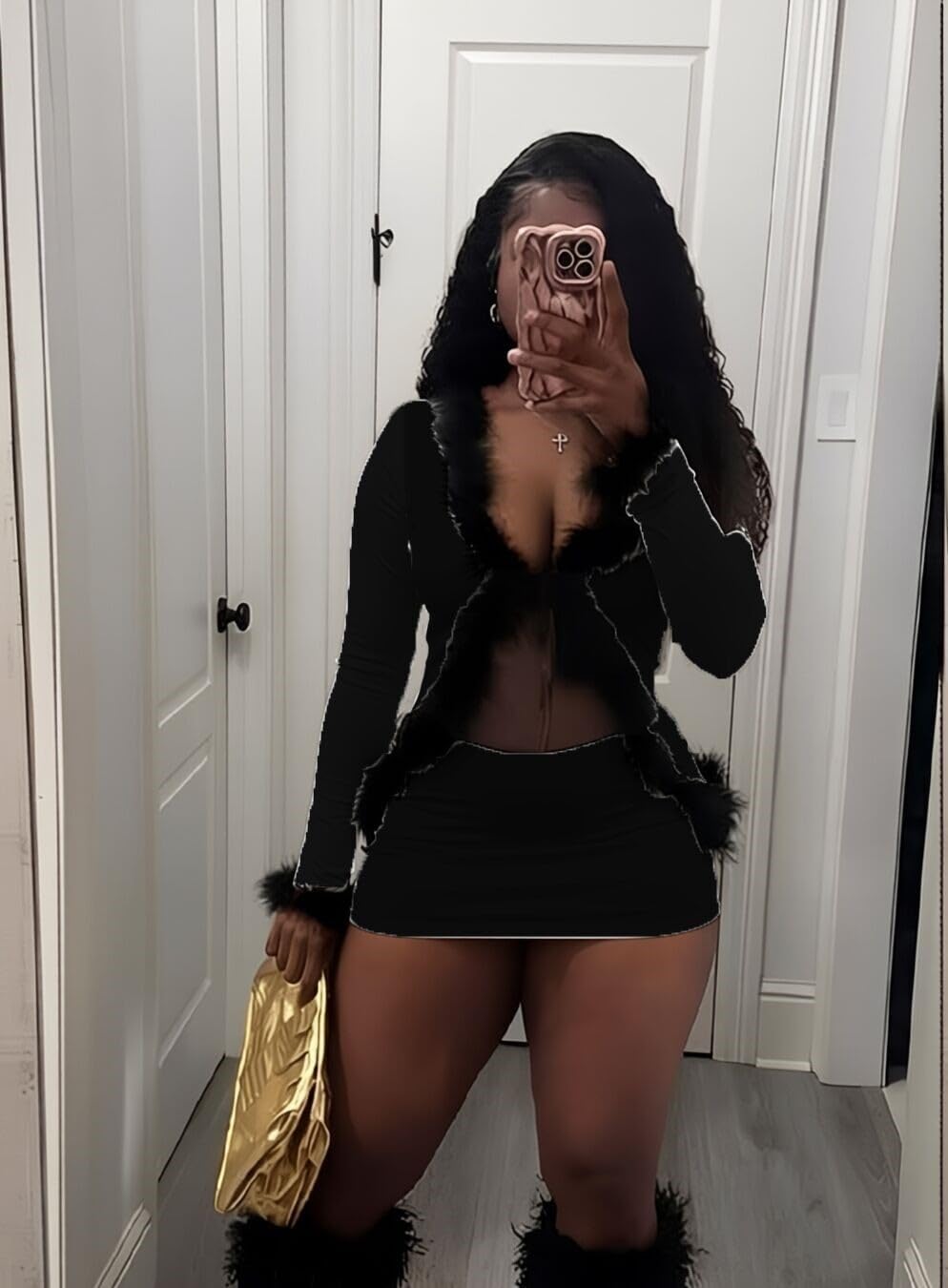 Womens Leopard Skirt Outfit Long Sleeve Lace Up Mini Wrap Skirts Sexy Club Party Mini Skirt Sets - Image 2