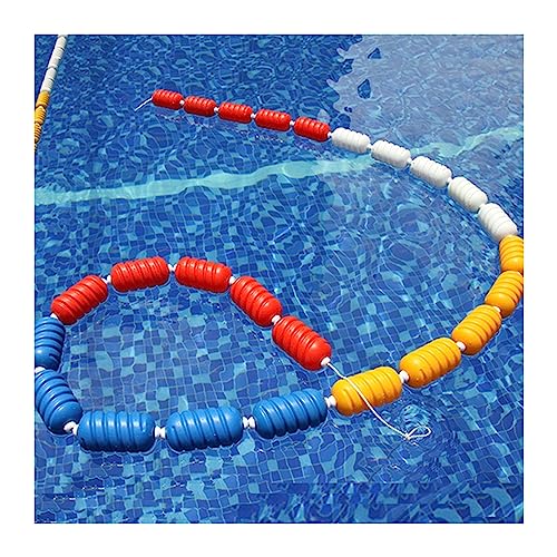 XLIHAWY Floating Pool Safety Rope, UV Protection Floating Line Floats, Safety Divider to Swim Race Lanes for Home Commercial(6cm,15m)