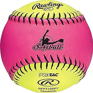 Rawlings | Fastpitch Training Softball | Soft Poly-Core Center, Ages 8U | 10" | RFPT10SPY | 12 Count