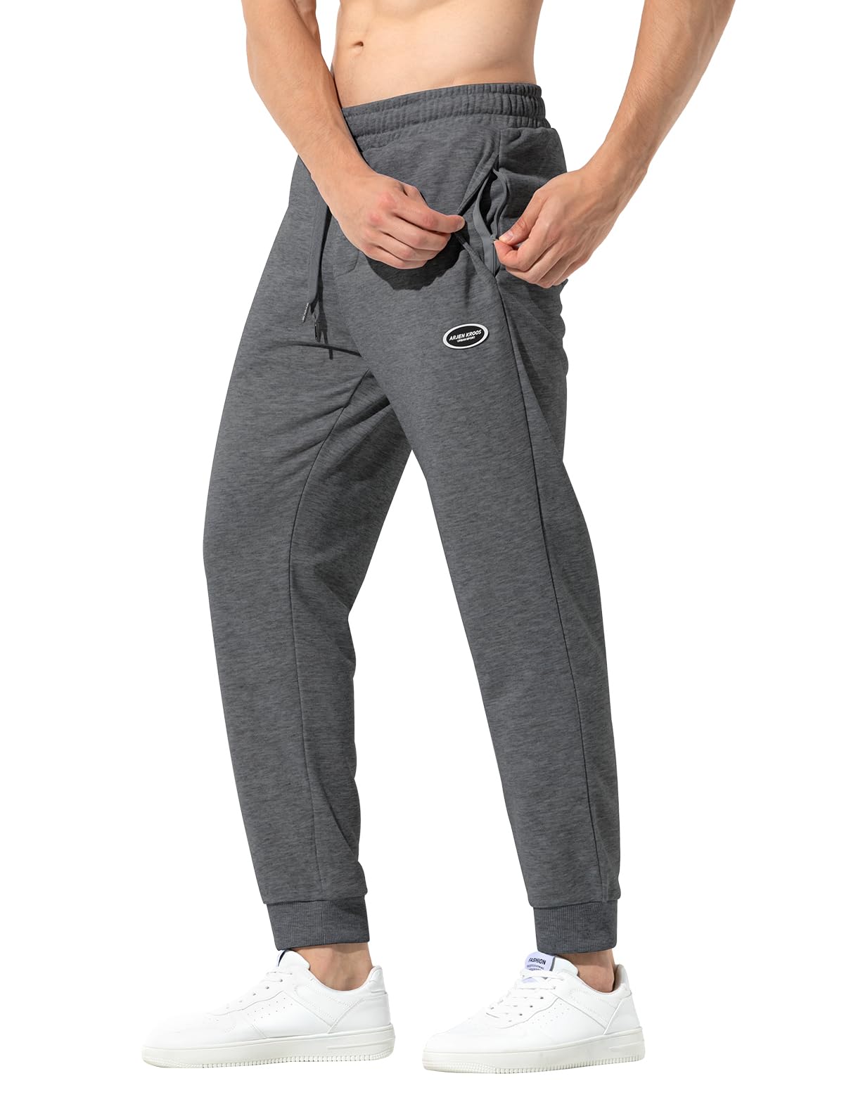 Pantalones Deportivos Hombre Pantalon Chandal con Bolsillos Cremallera Deporte Running Jogger Largo Pantalones