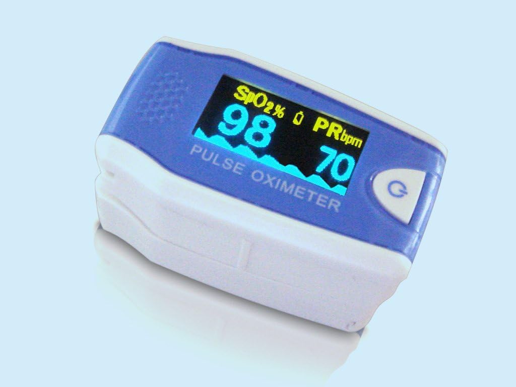 Finger Pulse Oximeter for Children Children MD 300 C 5, including free silicone protector and 2 batteries (AAA)