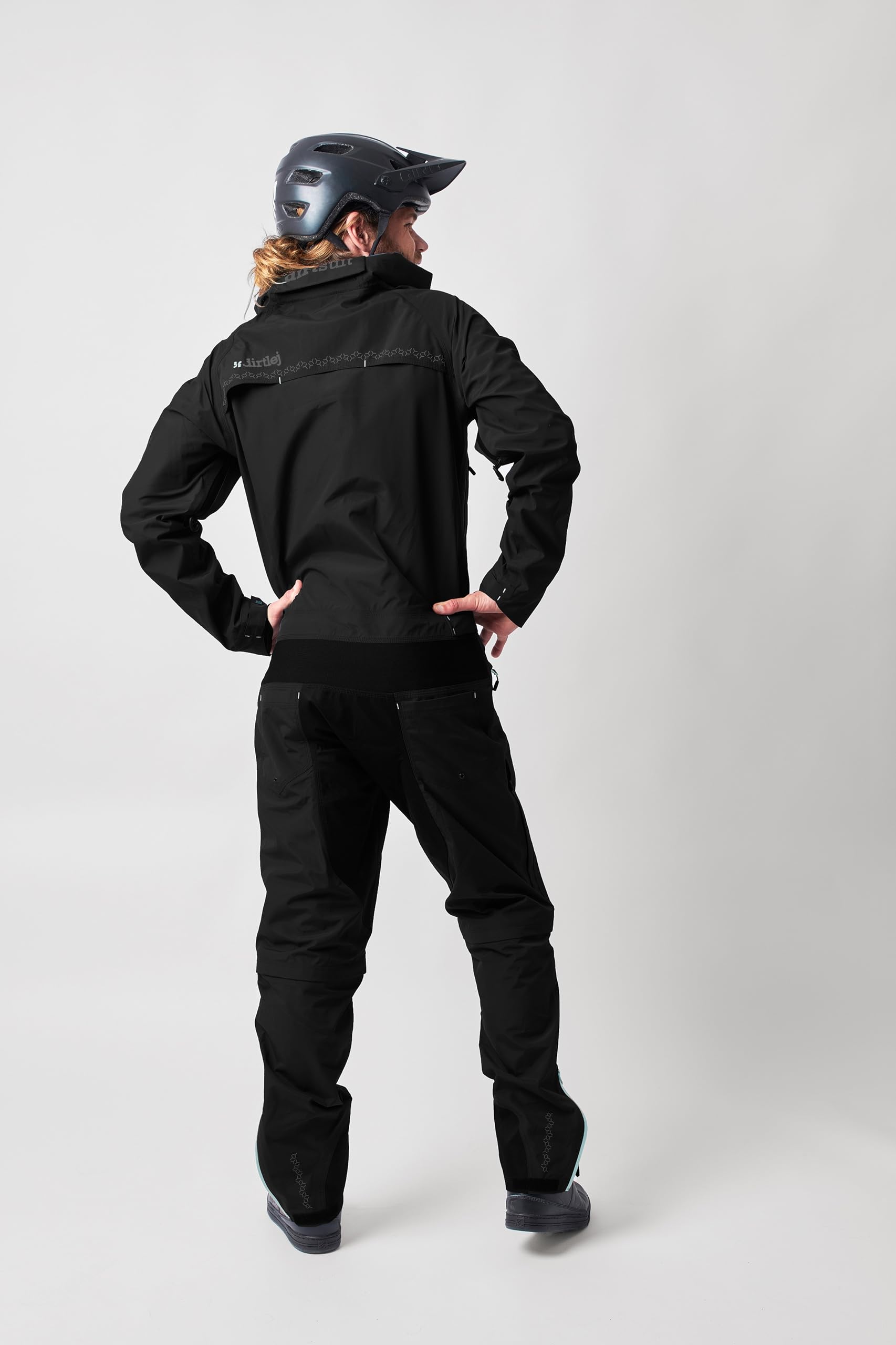 dirtsuit core edition blacklabel Matschoverall für Mountainbiker Herren, zip-off-Hose Größe (XXL)