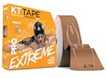 PRO Extreme, Synthetic Jumbo Kinesiology Athletic Tape, 150 Count, 10” Precut Strips, Titan Tan