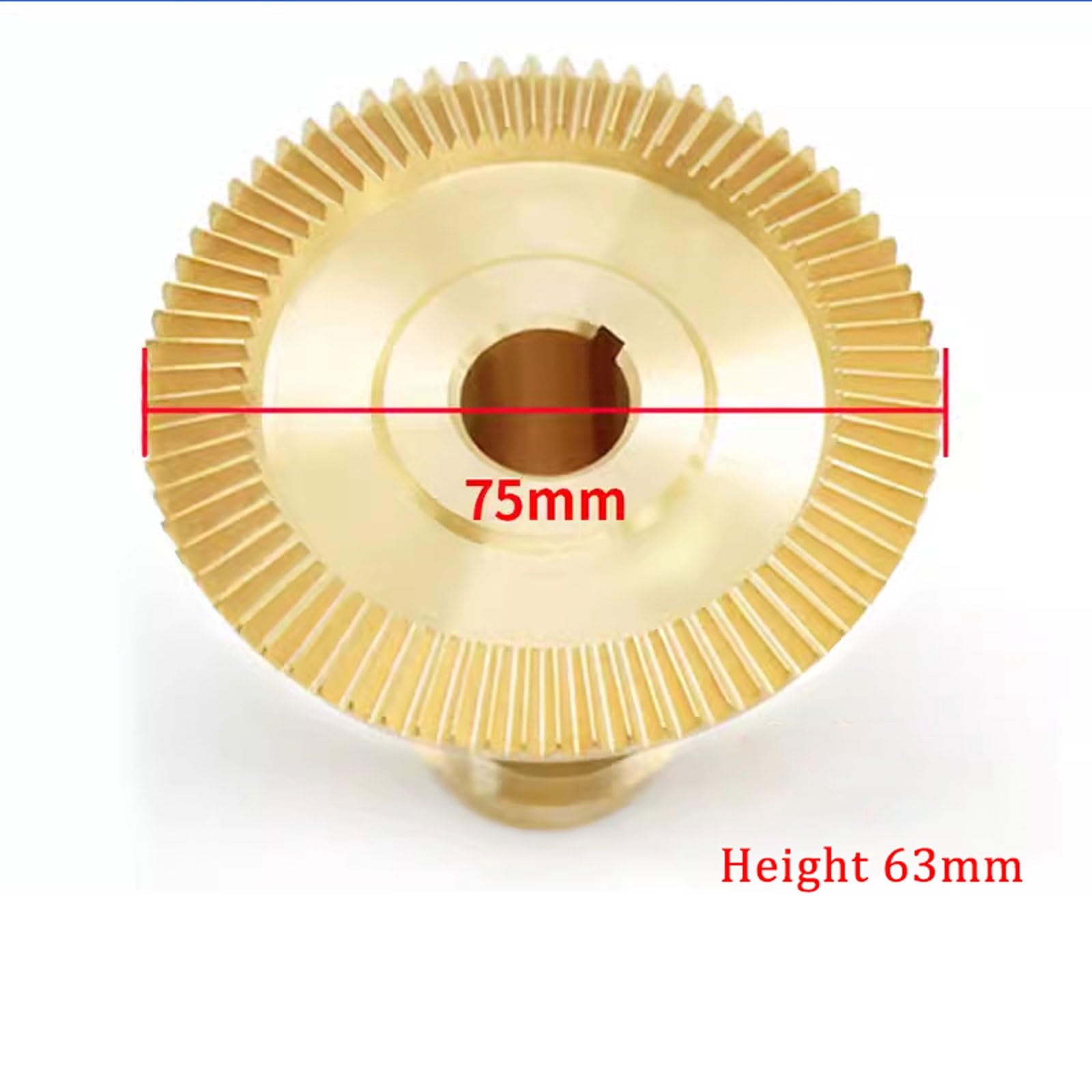 Przekładnia z brązu frezującego, odporna na korozję brązowa przekładnia czołowa do frezarki zasilającej, otwór 16 mm 3 mm wpustu
