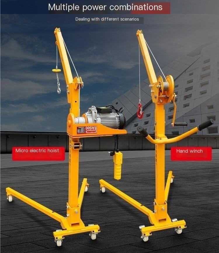Grua eléctrica portátil móvil pequeña para vehículos miniatura 2