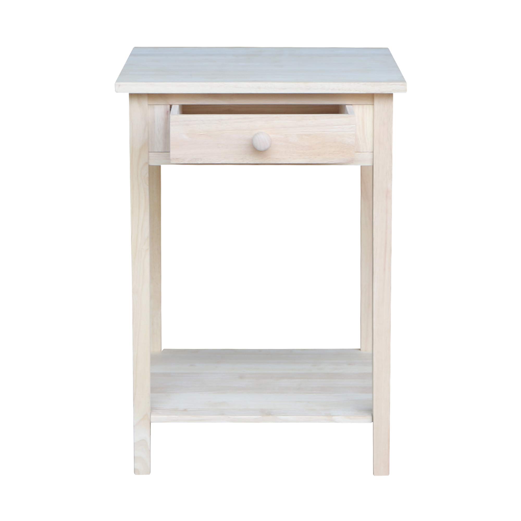 International Concepts Hampton Bedside Table Unfinished