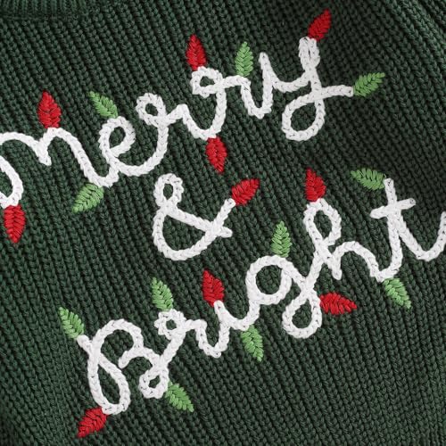 YOKJZJD Newborn Toddler Baby Girl Boy Christmas Outfit Chunky Knit Sweater Warm Sweatshirt Long Sleeve T-Shirt Fall Clothes4