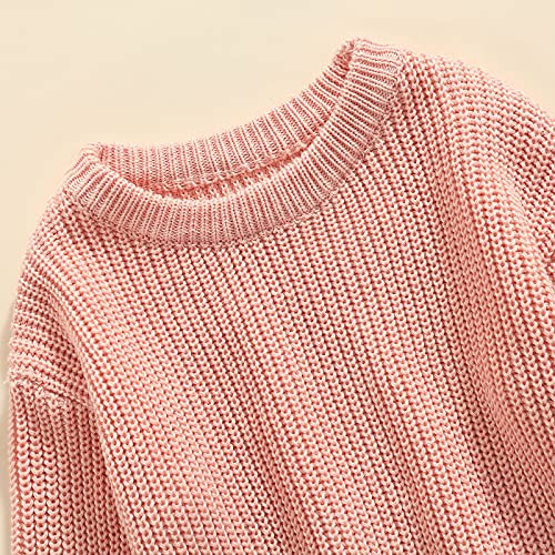 Image of Afunbaby Baby Girl Boy Knit Sweater Blouse Pullover Sweatshirt Warm Crewneck Long Sleeve Tops for Infant Toddler