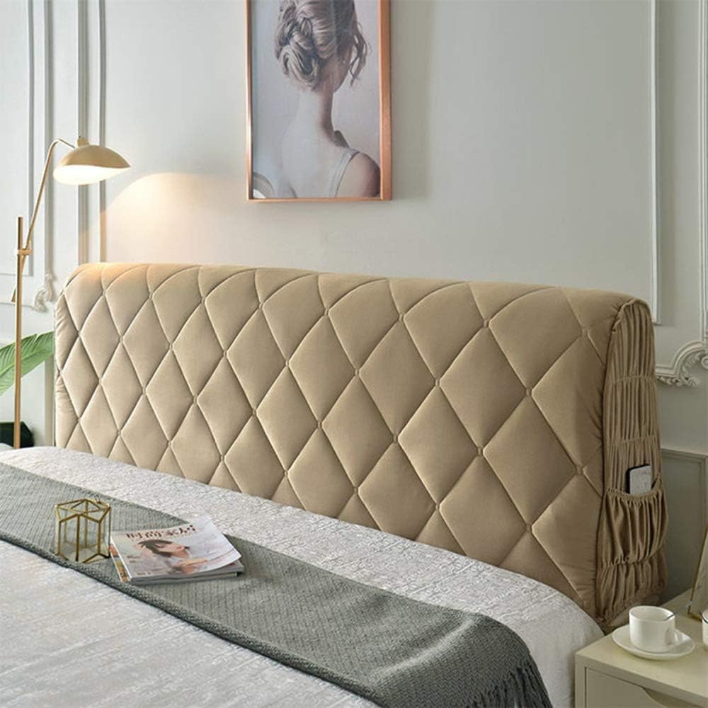 Wedge Headboard Pillows Bed Wedge Cousin Headboard Wedge Pillow Triangle Pillow Wedge Daybed Pillows Bolster Pillow Headboard with Removable Cover(135cm,Khaki)