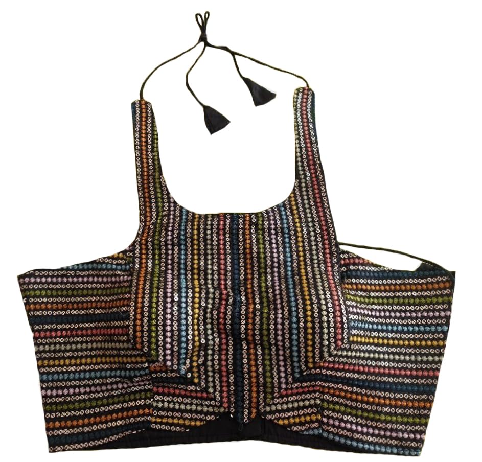 Vihu Fashion Women's Eimo Silk Sequins Sleeveless Regular Blouse (Vf B1006 Black 40