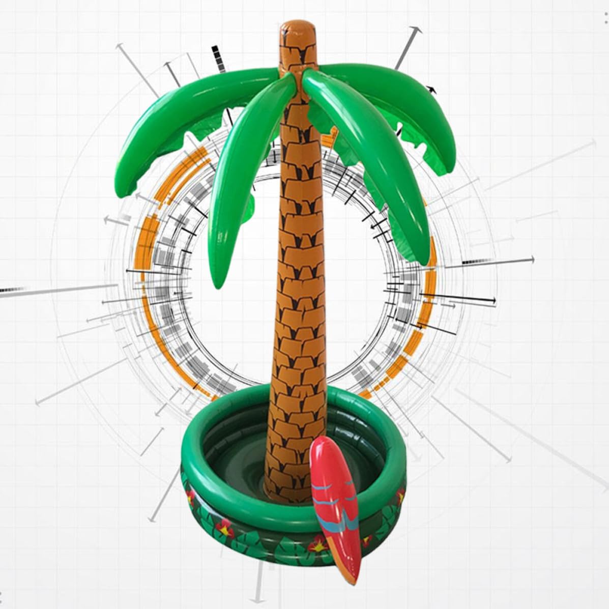 Albero Gonfiabile in PVC a Tema Estivo per Feste e Foto