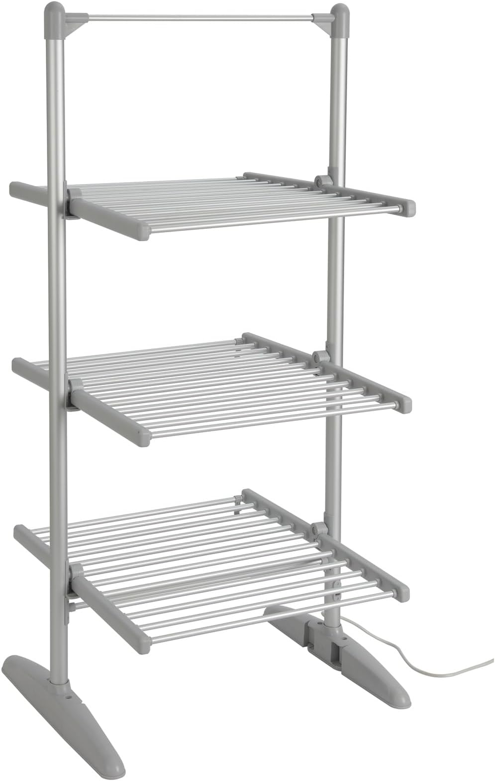 Large Electric 3 Tier XL Tower Heated Folding Airer Clothes Drying Horse Rack Dryer Washing Dry Laundry Compact Foldable Stand