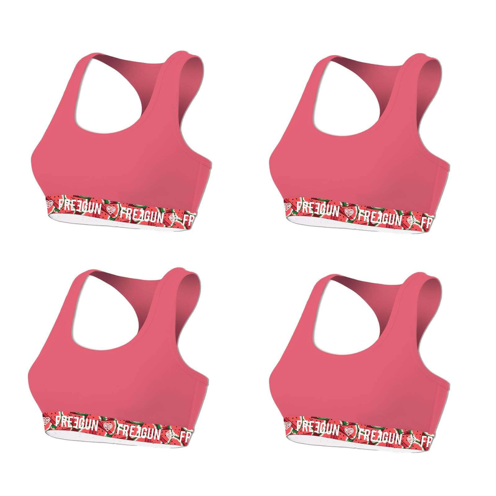 FREEGUN Lot de 4 Brassières Fille en Coton