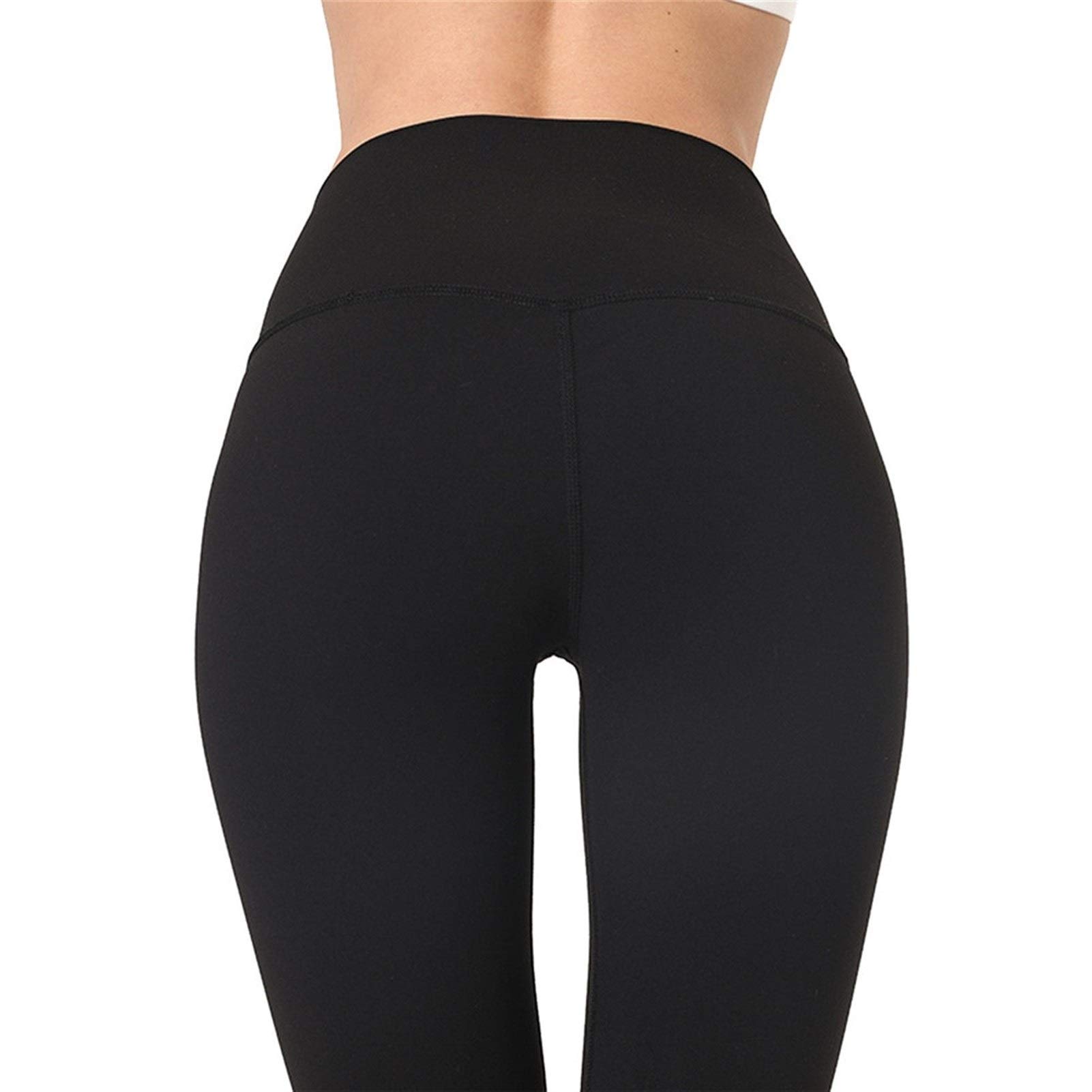 fitness legginsy damskie, Damskie Nagie uczucie Wysokiej talii Legginsy Legginsy Butt Lift Power Flex Slim Jogi Spodnie Aktywne Rajstopy Tummy Control Non See przez rozciągliwe sportowe legginsy do jo
