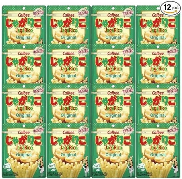 JagaRico Original Salad Potato Snack 2.12 oz (Pack of 12)