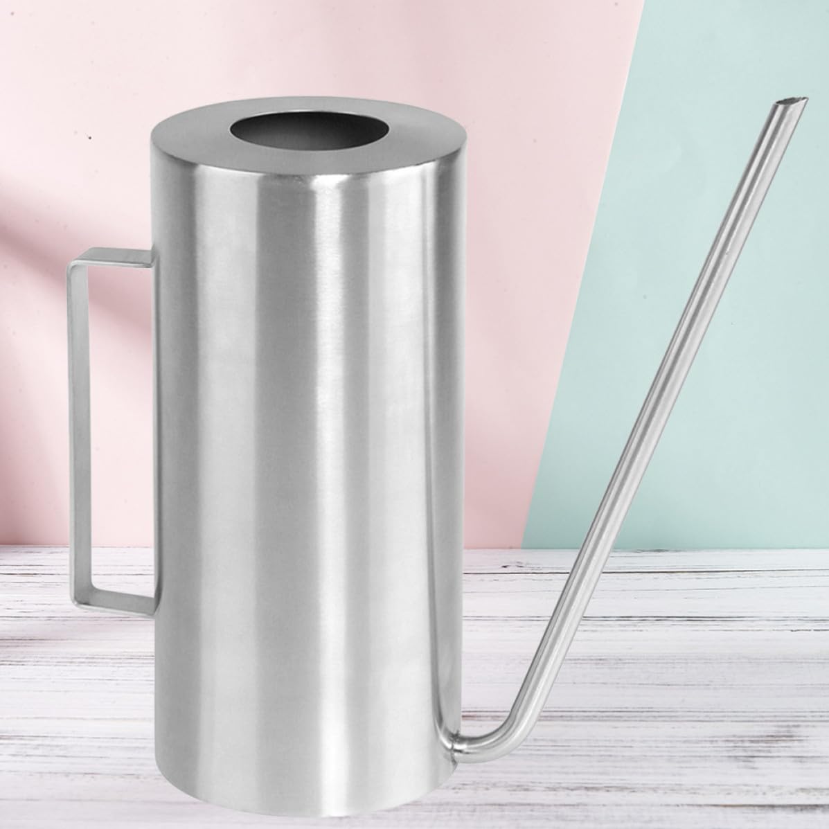 Edelstahl Gießkanne 1500ml für Blumen und Pflanzen, Silber