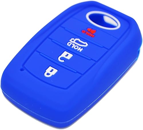Funda de silicona para llavero de 4 botones para Toyota 2019 Land Cruiser 2021 Venza 2021 RAV4 Prime 2021 Hilux