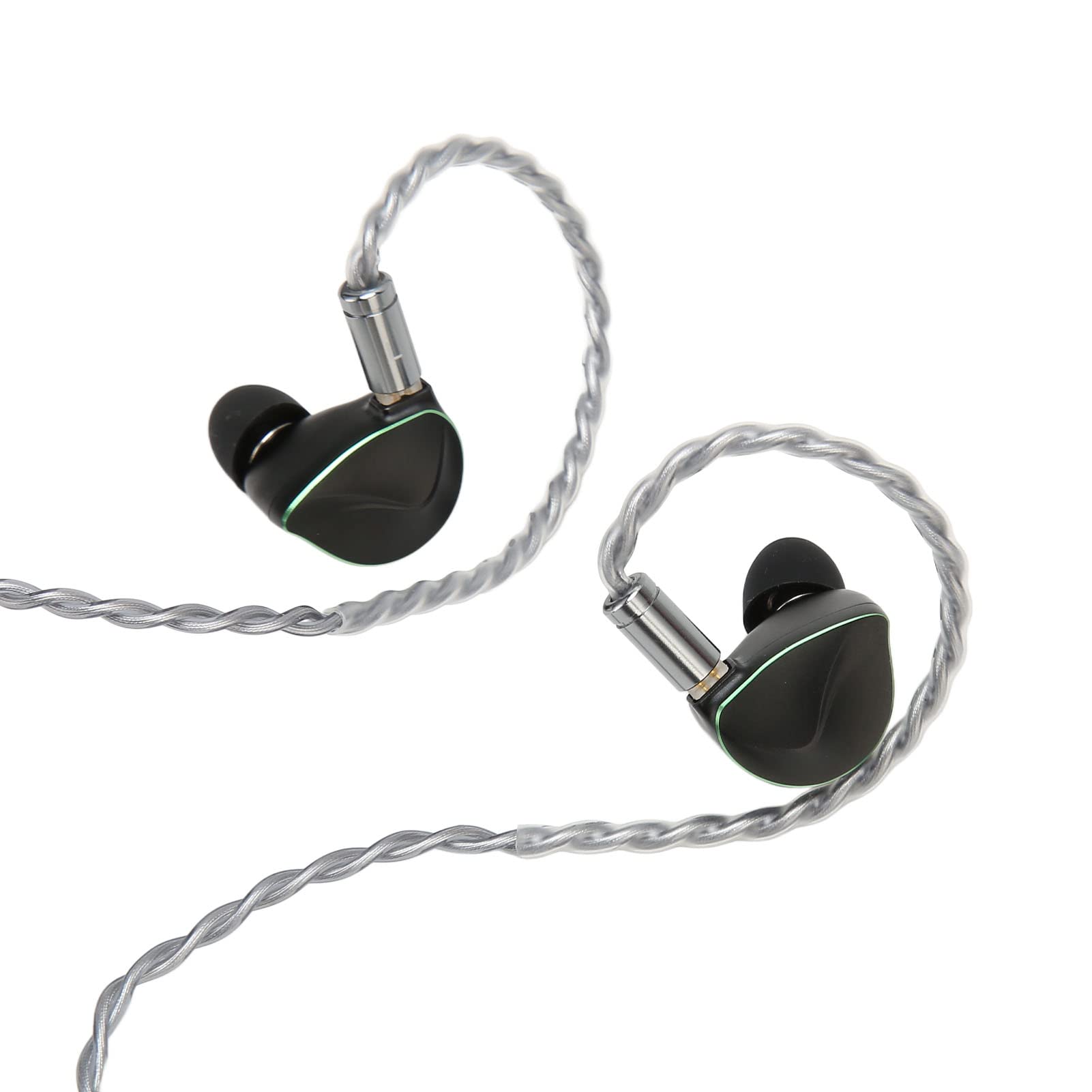 Écouteurs Filaires, Câble 2 Broches de 0,78 Mm, écouteurs Filaires HiFi, Conduction Osseuse PZT de 11,6 Mm avec Câble Détachable pour Musicien (Prise 3,5)