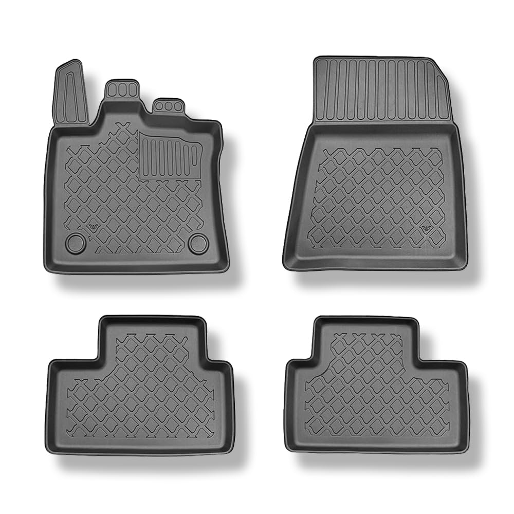 Mossa - Tapis de Sol compatibles avec Renault Captur II SUV 2024-.. 4 pcs G