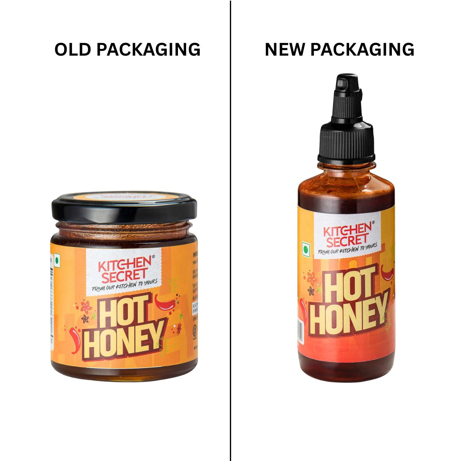 Kitchen Secret Hot Honey - Goodness of Fresh Red Chilli Flakes