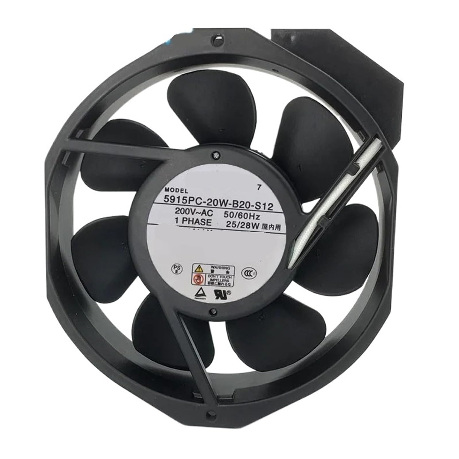 ELZNSQQK 1pcs 5915PC-20W-B20-S12 200V 17238 172 * 172 * 38mm Cooling fan