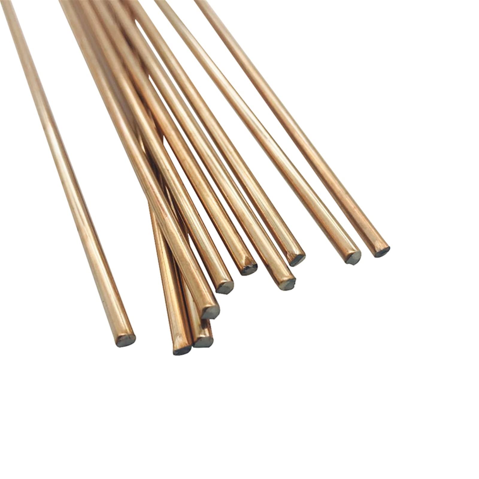 Bacchette di apporto TIG in rame rosso da 10 pezzi, filo for saldatura for brasatura 1.6/2.4/3.2×330 mm for acciaio dolce e A18(1.6mm)