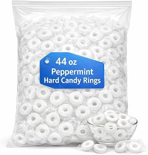 Pep O Mint Hard, 44oz Bulk Pack – Individually Wrapped Classic Peppermint Mints, Ideal for Sharing, Gifting, Weddings & Special Events, Refreshing Flavor MMM29056