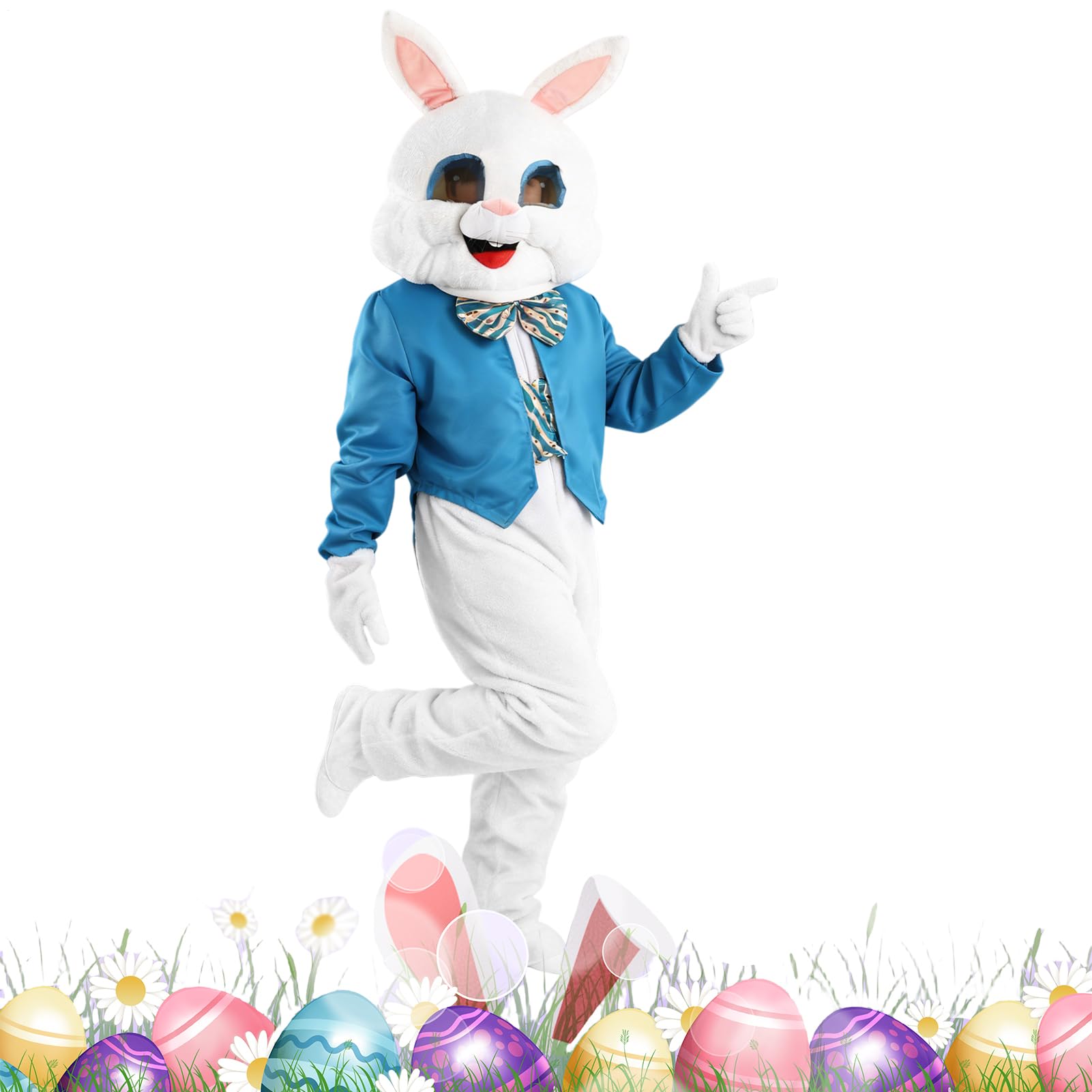 Kostium Zajączka Wielkanocnego Zwierzęcy Kostium Maskotki W Kreskówki | Kostium Dla Dorosłych Na Święta Urodziny Przedstawienie Halloween Przyjęcie Ceremonię Centrum Handlowe Szkolne