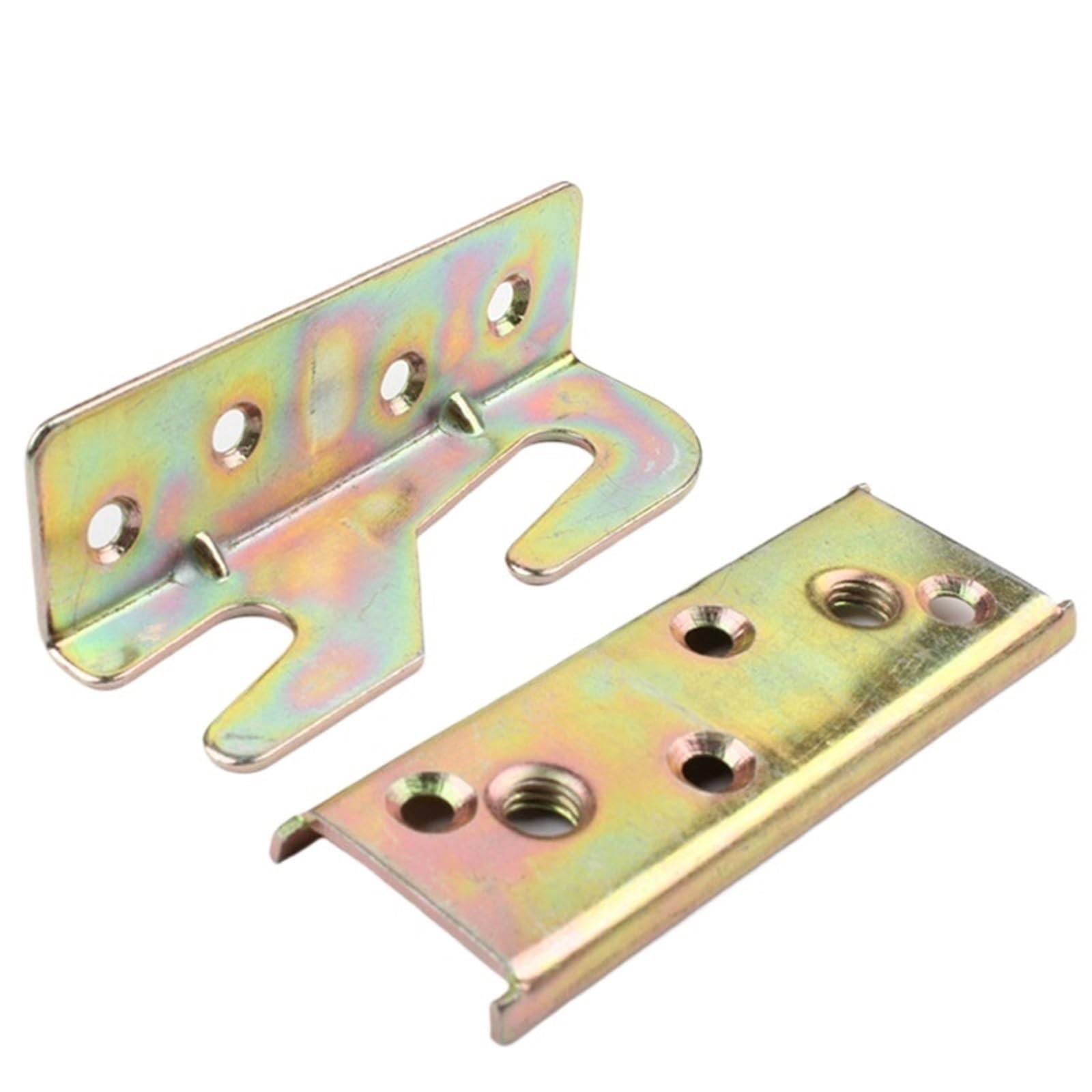Huwoyg One Color 8 Sets Bed Rail Brackets Accessories Fastener For Headboard Footboard Thickened Frame Connector Fittings Double Hooks For Beds